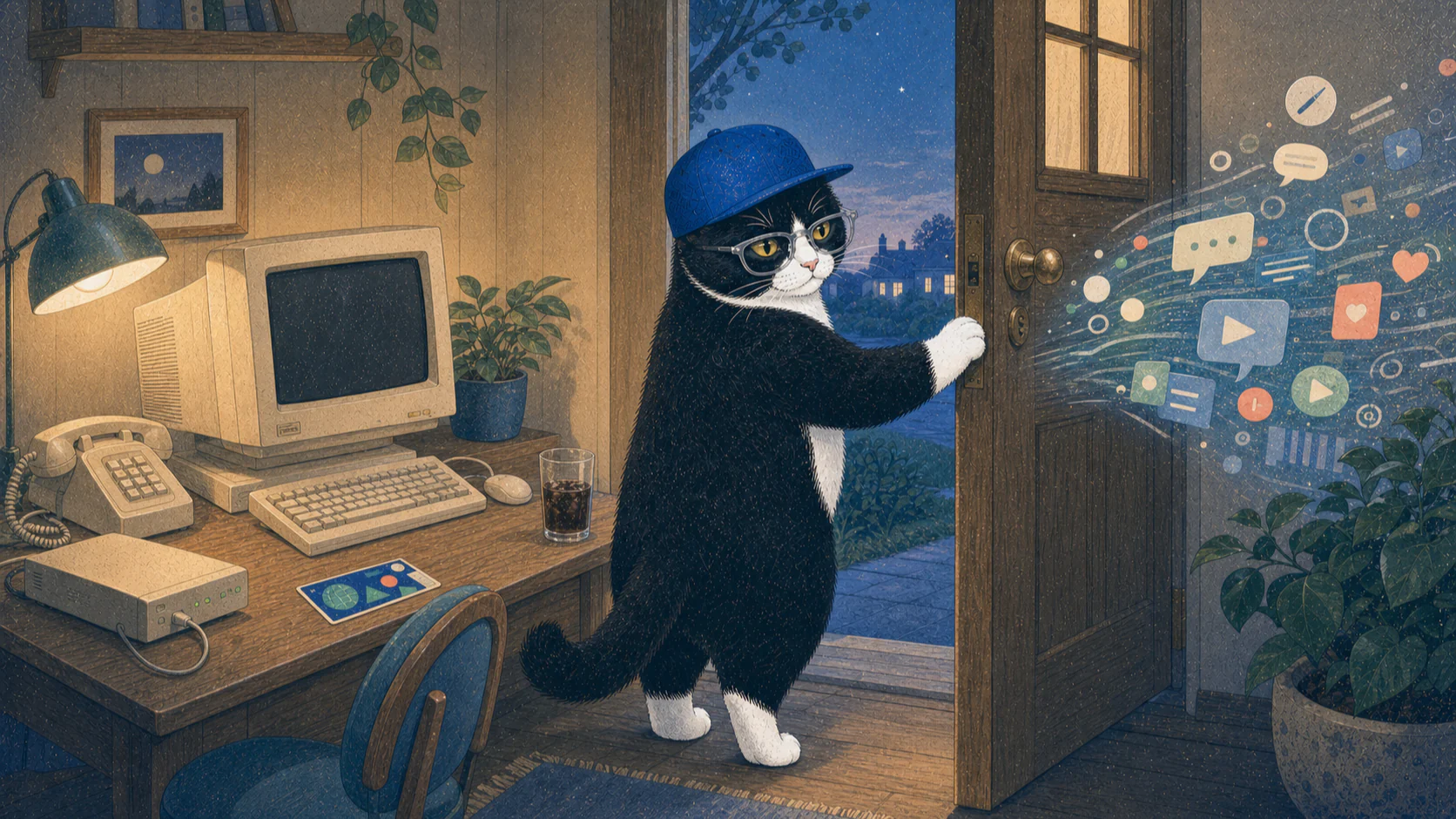 The Internet Used to Wait Until You Got Home