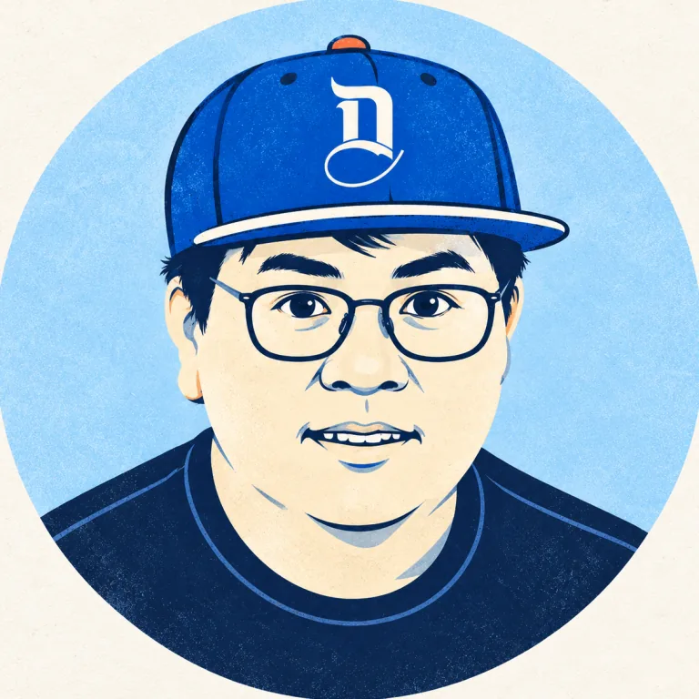 Illustrated portrait of Dino Latoga.